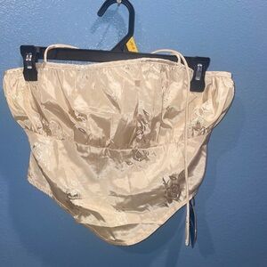 Vintage drawstring crop top